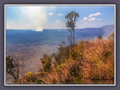 Blick zum Kilauea Krater