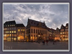 Der Bremer Marktplatz mit Blick auf den Schütting