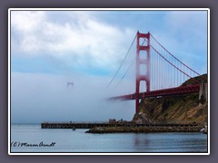 San Francisco - Golden Gate von der  Horseshoe Bay gesehen 
