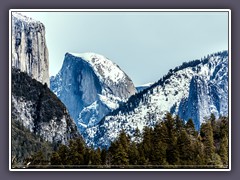 Yosemity NP - Half Dome im Winterlook