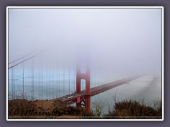 Golden Gate verschwindet im Nebel