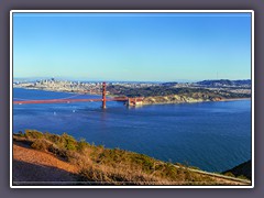 Aussicht vom Hawk Hill San Francisco Bucht