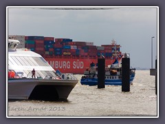 Schiffe gucken in Cuxhaven