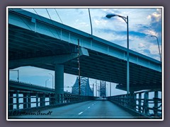 Charleston - neue und alte Brücke über den Ashley River