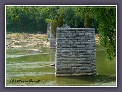 Harpers Ferry - Reste der alten Eisenbahnbrücke über den Potomac River