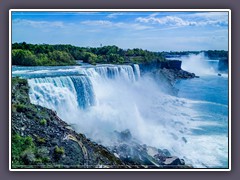 Niagara - American Falls und Horseshoe Falls