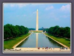 Washington - Monument und Lincoln Memorial Reflecting Pool