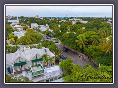 Blick vom Leuchtturm auf Key West