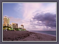 Miami Beach kurz vor Sonnenaufgang