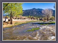 Pueblo am  Rio Pueblo de Taos - Im Pueblo gibt es bis heute keine Elektrizität