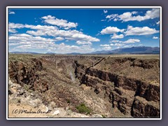 Rio Grande Gorge - 390 Meter lange Stahlbogenbrücke aus dem Jahr 1965