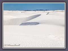 White Sands - fast wie eine Schneelandschaft bei über 30 Grad Temperatur