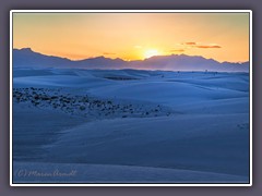 White Sands - Sonnenuntergang