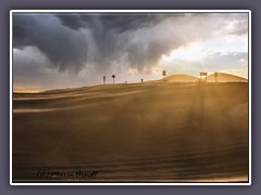 Sonnenuntergang in den Imperial Dunes