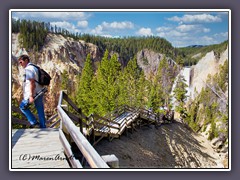 Canyon of the Yellowstone - Abstieg zum Wasserfall