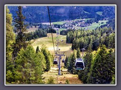 Gondelbahn Brunnach - Blick auf Brunnach