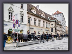 Wien - Fiakerl vor dem Dom warten auf Kunden