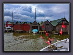 Unwetterlicht Hafen Ahrenshoop