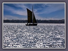 Zeesboot auf dem Bodden