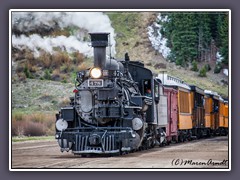 Dampflok 478 in Silverton - die alte Goldminenstadt in Colorado