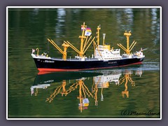 Modellschiff Illstein auf dem Ohlenstedter See