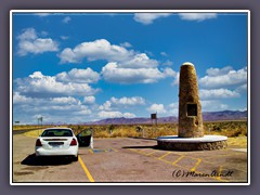 Geronimo Denkmal am Highway 80 - in der Nähe hat sich Geronimo 1886 der amerikanischen Armee ergeben